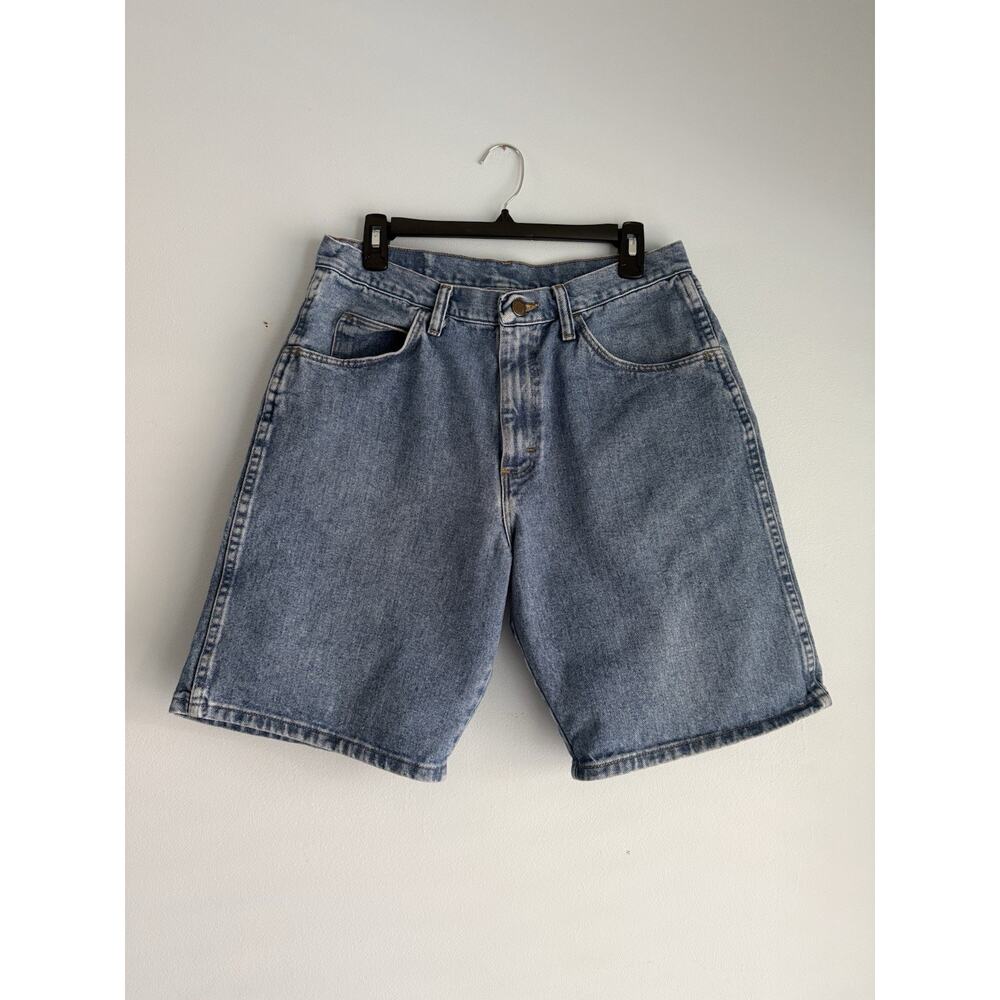 Wrangler Men's Light Wash Blue Denim Shorts Regular Fit 5-Pocket 10 Inseam